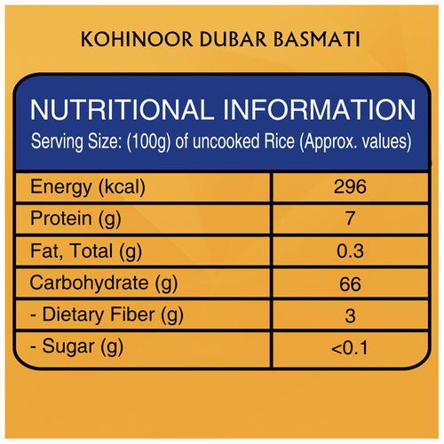 Kohinoor Basmati Rice - Dubar, 5 kg